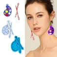thumbnail image 2 of Earring Resin Molds Jewelry Casting Molds Silicone Pendant Epoxy Resin Molds Women Earrings,, 2 of 8