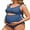 Blue, variant on Sociala Maternity Square Neck One Piece Swimwear for Womens Modest Cut Out Bathing Suits Pregnancy Swimsuit