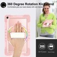 thumbnail image 4 of Dteck for Samsung Galaxy Tab S6 Lite case 10.4 Inch 2022/2020 with Rotating Hand Strap Stand/Shoulder Strap, Heavy Duty Shockproof Case for Galaxy Tab S6 Lite (SM-P610/P613/P615/P619),Rosegold, 4 of 7