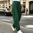 thumbnail image 5 of Ninixx Womens High Waist Barrel Leg Pants Cotton Linen Pleated Wide Leg Trousers with Pockets Relaxed Fit, 5 of 9