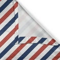 thumbnail image 5 of Ambesonne Harbour Stripe Grommet Curtain, Diagonal Retro, 50" x 72", Blue Red White, 5 of 6