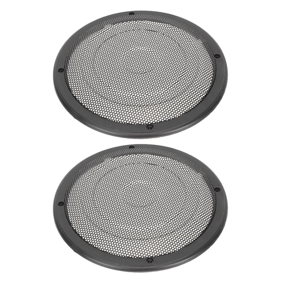 2 Pcs Speaker Grille Mesh Speaker Protector Cover Speaker Grille Metal Car Audio Grille Black 22.50X22.50X1.50CM