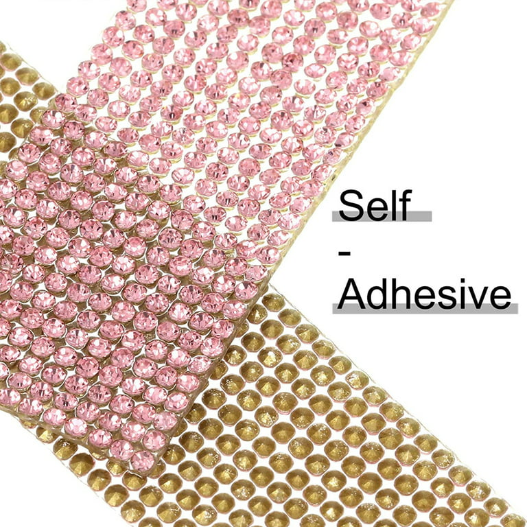 Self Adhesive Rhinestone Trim Tape Diamond Ribbon DIY Strips Sticker 1  Meter New