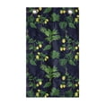 thumbnail image 1 of Lemon Tree Hanging Pocket Organizer, Rhythmic Style Forest Theme Botanical Blossoming on Dark Tone Background, Printed Polyester Storage Bag with Pockets, 21" x 31", Multicolor, 1 of 2