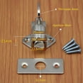 thumbnail image 2 of Spring-Loaded Zinc Alloy Automatic Door Latch,Self-Closing Window Security Bolt, 2 of 7