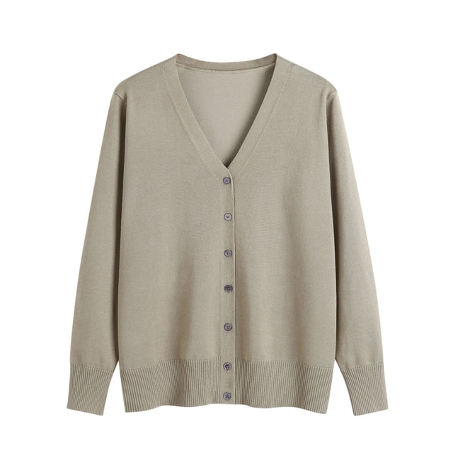 ¡Aprovecha las ofertas! Suéteres Umfun para mujer, suéter holgado y cómodo de otoño, suéter de primavera, cuello en V, manga larga, cárdigan extragrande de punto.