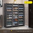 thumbnail image 4 of Zapatero con cubierta transparente a prueba de polvo, organizador de almacenamiento de zapatos, muebles, pasillo, entrada, múltiples capas, 4 of 4
