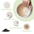 thumbnail image 4 of Ordivic 6 inch White Ceramic Planter with Drainage & Saucer, Round Indoor Plant Pot for Succulents & Cactus,Home Office Desk, Housewarming Gift, 4 of 8