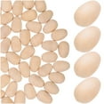 thumbnail image 3 of 200pcs Fake Eggs Wood Craft Eggs Unfinished Wooden Eggs for Painting DIY Wood Craft Eggs Wood Eggs, 3 of 6