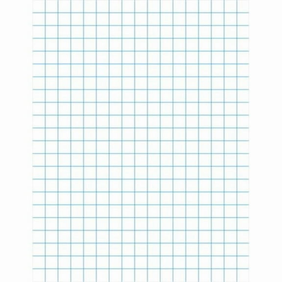 3-Hole Punched Graph Paper With Chipboard Back, White