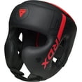 thumbnail image 4 of RDX Headgear for Boxing, Training, Adjustable Padded KARA Head Gear for Cheeks, Forehead and Ear Protection, Red, Medium, 4 of 6
