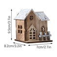 thumbnail image 2 of Guozer Mini Wooden House Shape Lamp 1PCS Christmas Table Lamp for Night Dorm Lighting Halloween, Thanksgiving, Christmas or New Year's gift Options for Family, Relatives and Classmates, 2 of 4