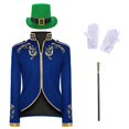 thumbnail image 1 of DuoJiaJ Manteau Médiéval Performance Brodé pour Hommes Tenue de Scène et de Performance, 1 of 2