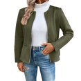 thumbnail image 2 of Pyhlmscde Women's Suede Zipper Short Jacket Coat, Womens Tops, Fall Tops for Women 2025, Jackets for Women, 2 of 6