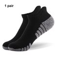 thumbnail image 3 of Adults Sports Socks Warm Running Breathable Comfortable Soft Autumn Warm Elastic Cotton Yarn Sock Ankles Feet Accessories Black, 3 of 10