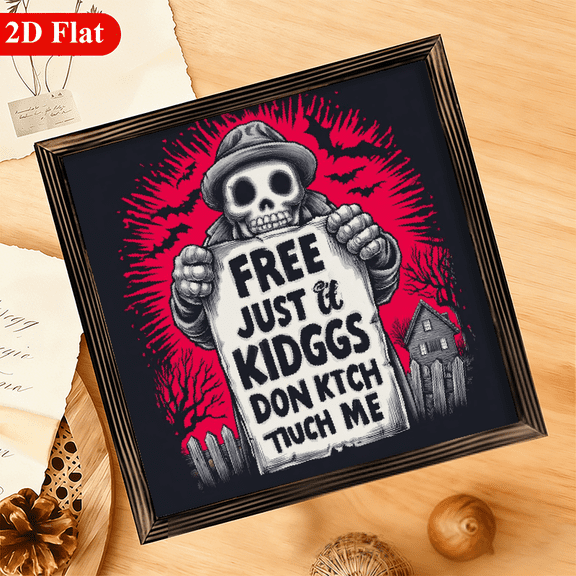 Free Hugs Just Kidding Don't Touch Me Wood Framed Sign Valentine's Day Decor Signs Valentine's Day Gift Valentine's Day Romantic Desktop