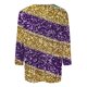 thumbnail image 4 of RKSTN Mardi Gras 3/4 Sleeve T Shirts for Women Top Oversized Crewneck Carnival Mask Print 3/4 Length Sleeve Shirt Womens Casual Round Neck Mask Tuesday Carnival Party Three Quarter Sleeve Tee Shirt, 4 of 5