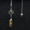 thumbnail image 7 of Natural Stone Pendant Pendulum for Dowsing Divination Hexagonal Prism Healing Crystal Merkaba Energy Shuttle Spiritual Pendulo, 7 of 7