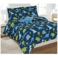 thumbnail image 1 of Fancy Linen Comforter Set Dinosaurs Blue Light Blue Grey Green New # Dinosaur Blue (Full Comforter), 1 of 3