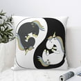 thumbnail image 6 of Rateoe Unicorn in Yoga Pattern Throw Pillow Cover Premium Pillow Stuffer Sham Square for Decorative Cushion Bed Couch Sofa(Pillow insert not included), 6 of 8