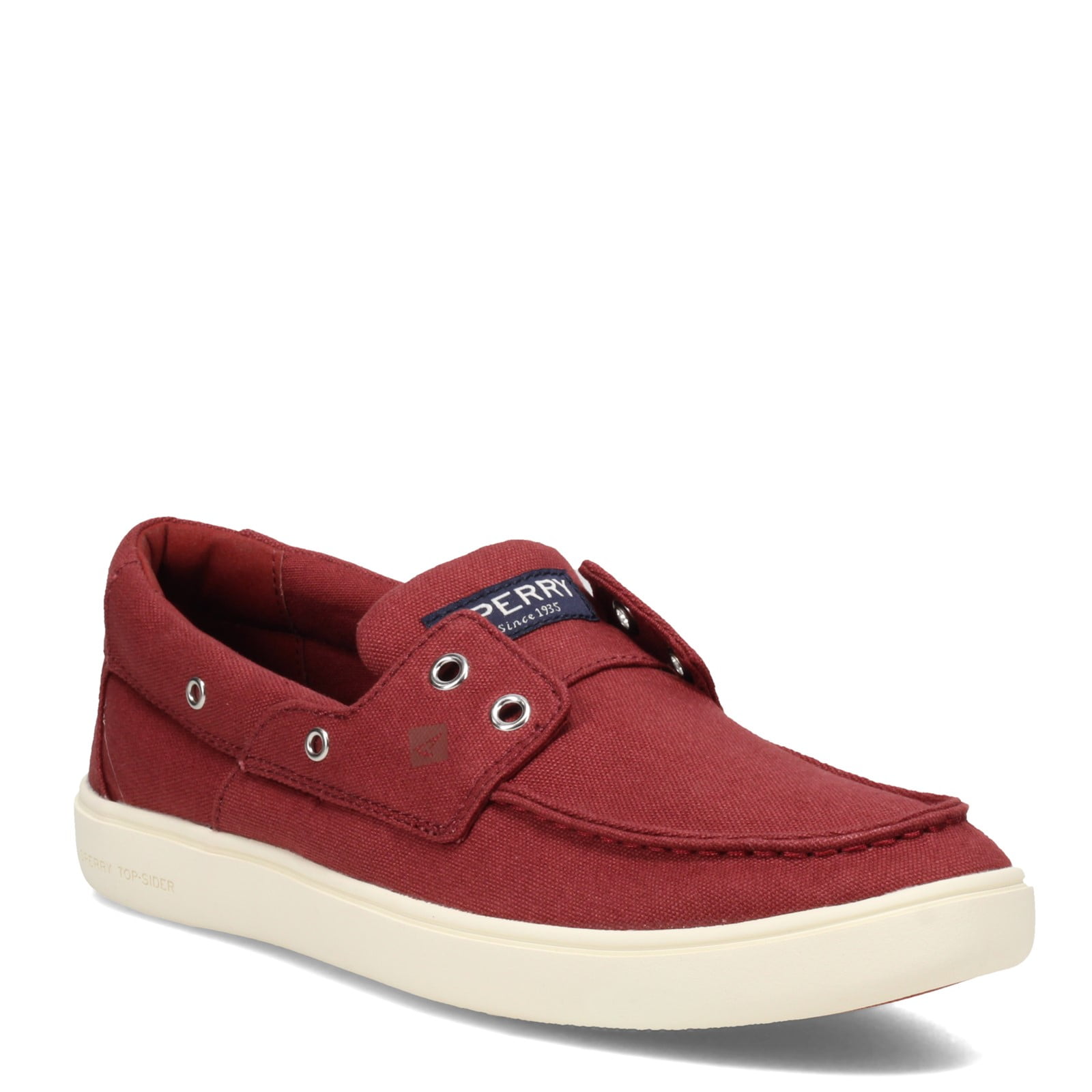 sperry canvas slip on