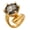 Black, variant on Cubic Zirconia Cocktail Rings Tarnish Metal Jewelry Suitable For All Season