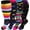 A1 4 Pairs Multicolor, variant on UZMOG 3 Pack Plus Size Compression Socks for Women & Men, Extra Wide Compression Socks Calf Knee High Stockings