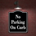 thumbnail image 2 of No Parking On Curb BLACK Aluminum Composite Sign, 15"x18", 2 of 9