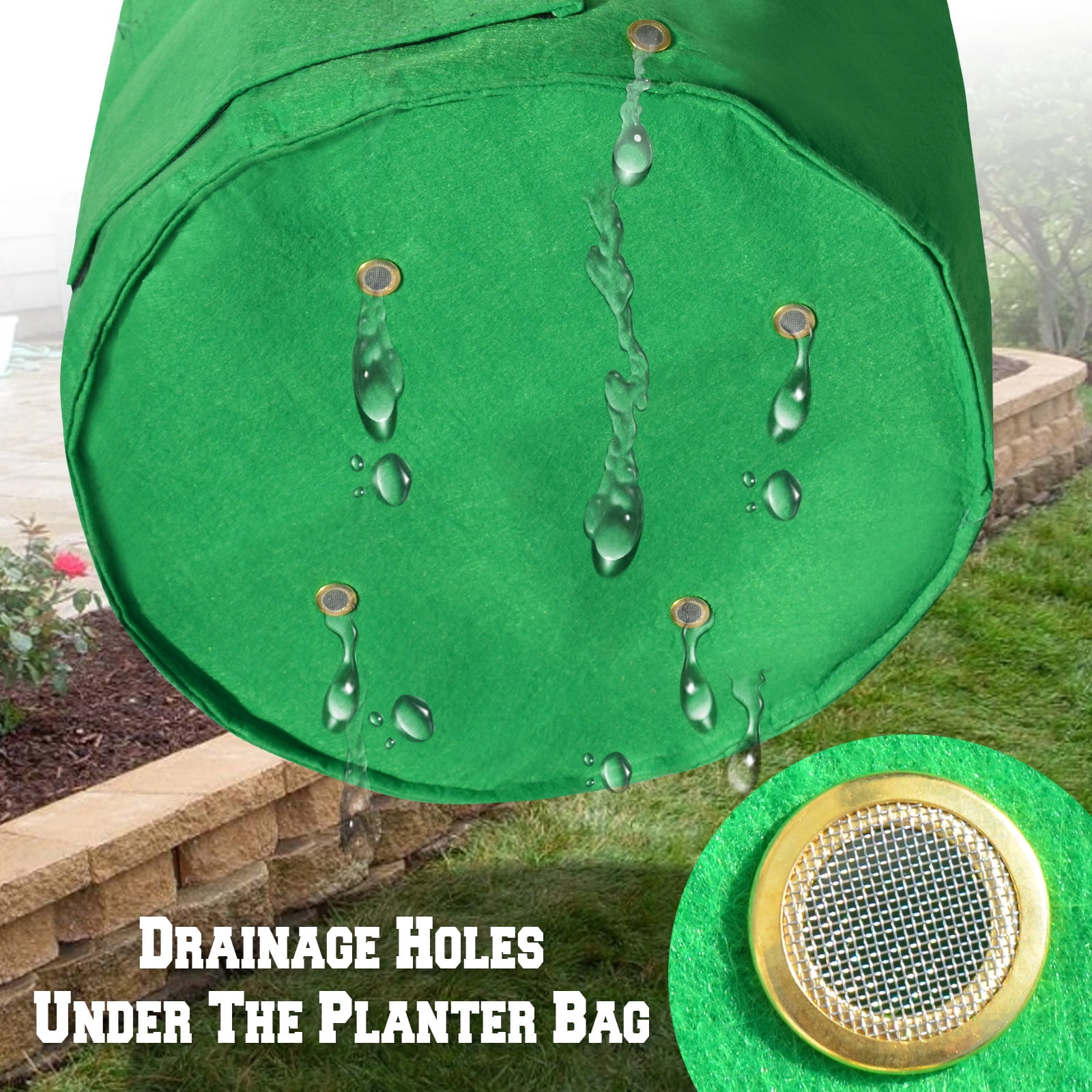 Strong Camel Garden Potato Grow Bag Planter Bag Felt Fabric for Vegetables Container Tub w Access Flap 1 PACK