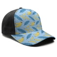 thumbnail image 3 of Design Pattern Baseball Cap – Stylish Spliced Design Adjustable Trucker Hat with Full Print Front & Brim, Breathable Cotton Blend Snapback for Sports, Travel & Daily Wear, 3 of 3