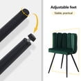 thumbnail image 5 of Clipop Living Room Barrel Accent Chair, Modern Velvet Scalloped Silhouette Chair, for Kitchen,Green, 5 of 8