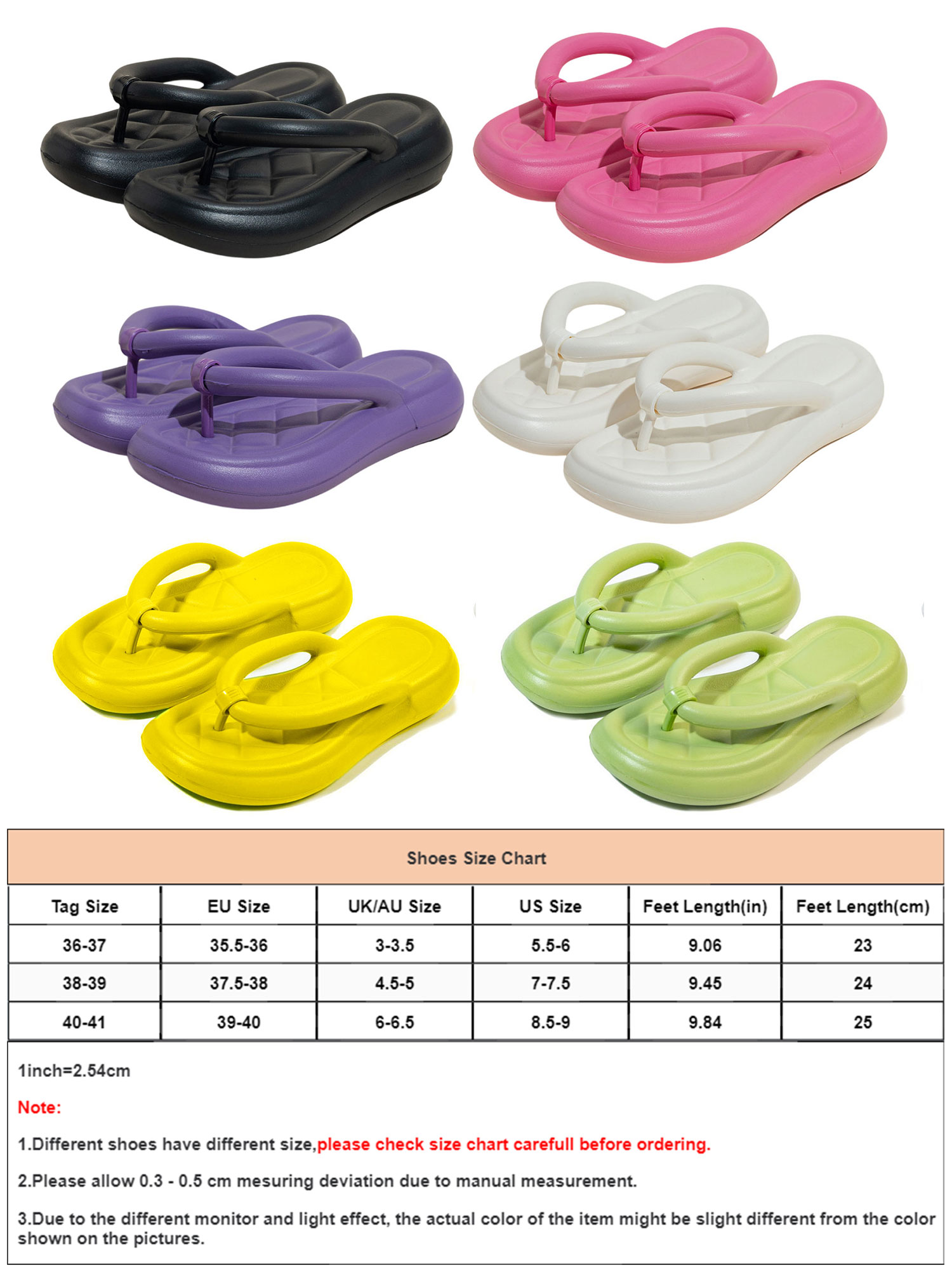 Oucaili Womens Sandals Arch Support Flip-flops Soft Cushion Thong ...