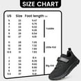 thumbnail image 4 of YHOON Boys Girls Shoes Lightweight Breathable Athletic School Running Tennis Kids Sneakers All Black Toddler Size 5, 4 of 8