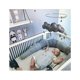 thumbnail image 3 of Cuna De Bebé Que Rodea El Parachoques De La Cama Parachoques De Cuna, Armadura De Estilo Cocodrilo Que Rodea La Cama, Protección De La Cabeza, Decoración,Gray, 3 of 5
