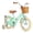 Green, variant on GLAF 12 14 16 20 Inch Kids Retro Cruiser Bike for 3-13 Year Old with Wicker Basket & Training Wheels/Kickstand, Multiple Colors