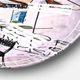 thumbnail image 3 of Designart 'Street Café' French Country wall clock, 3 of 6