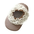 thumbnail image 3 of Zwiiyzr Newborn Infant Baby Shoes Boys Girls 0-15Months Floor Socks Non-Slip Slipper Shoes Thin Cotton Mesh Soft Bottom Socks First Walking Shoes Brown, 3 of 4
