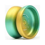 Toybania Stoopid Yo-Yo - High Walled Responsive Aluminum YoYo (Green/Yellow Fade)