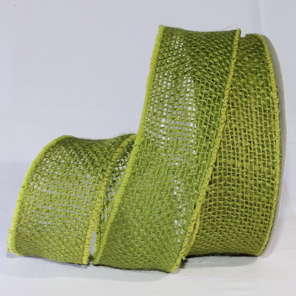 The Ribbon People Green Burlap Wired Craft Ribbon 2" x 40 Yards