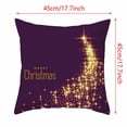 thumbnail image 3 of Clearance Under $5 EGNMCR Christmas Pillow Covers 18x18 for Xmas Decorations Snowflakes Plaid Check Christmas Tree Snow Winter Pillow Cases Winter Holiday Throw Pillows Decor for Couch, 3 of 3