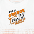 thumbnail image 4 of Inktastic I Wear Orange for My Grandma Multiple Sclerosis Awareness Girls Baby Dress, 4 of 5