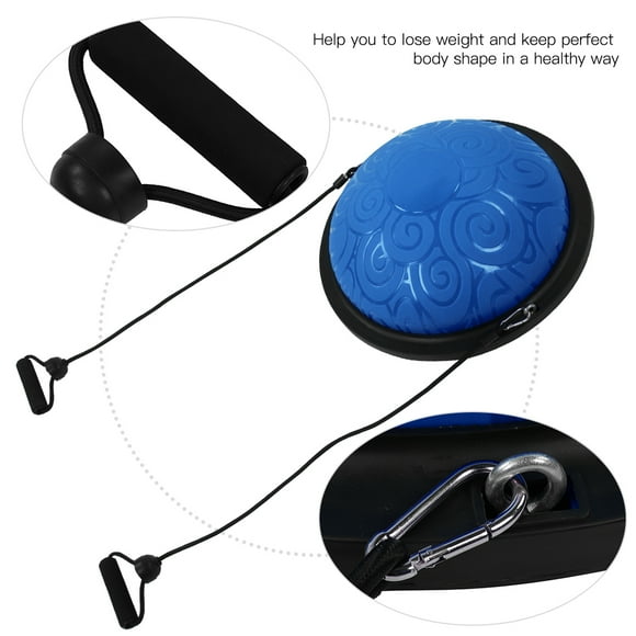 Agrenador de equilibrio de medios pelota con base antideslizante, para ejercios de yoga, pilates y fitness