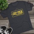 thumbnail image 3 of Men's "SUP Fish" Tri-Blend Crew Tee by Bird Island Outfitters, 3 of 4