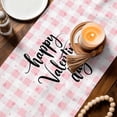 thumbnail image 3 of Valentine's Day Table Runner - 90 Inch Long Romantic Love Tree Truck Roses Pink Plaid Cotton and Linen Blended Dress Scarves Farmhouse Table Runner for Kitchen Dining, Coffee Table, 13" x 90", 3 of 8