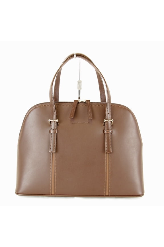Pre-Owned BURBERRY handbag, leather, brown, women's.