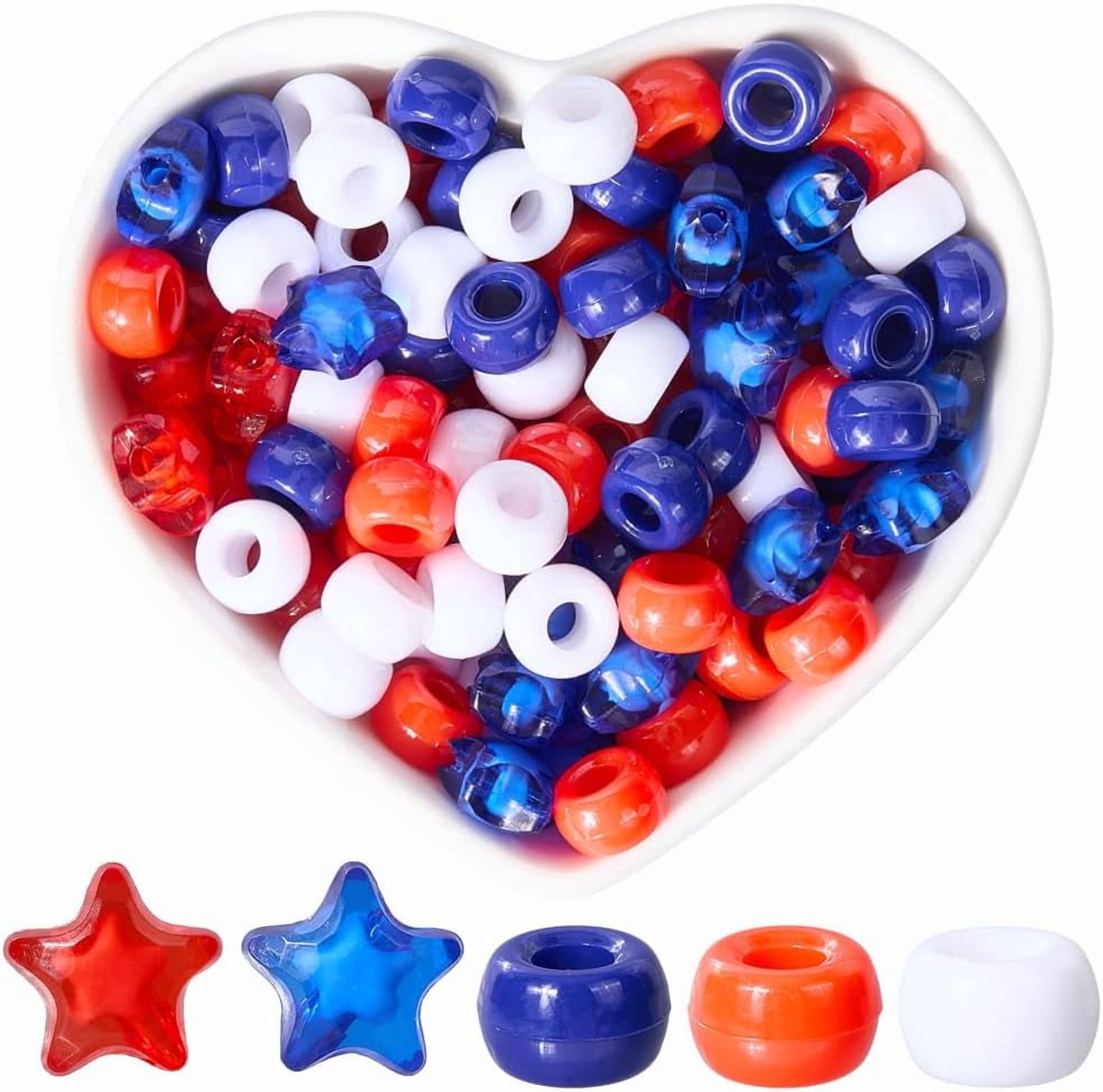 Cousin Fun Packs 700 Piece Pastel Pony Beads - Craft Beads For Kids Jewelry Making