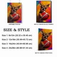 thumbnail image 2 of Chihuahua Dog American Football Art Canvas – Chihuahua Dog Playing American Football Wall Art, Dog Lover Canvas, Sports Theme Decor for Living Room, 2 of 5