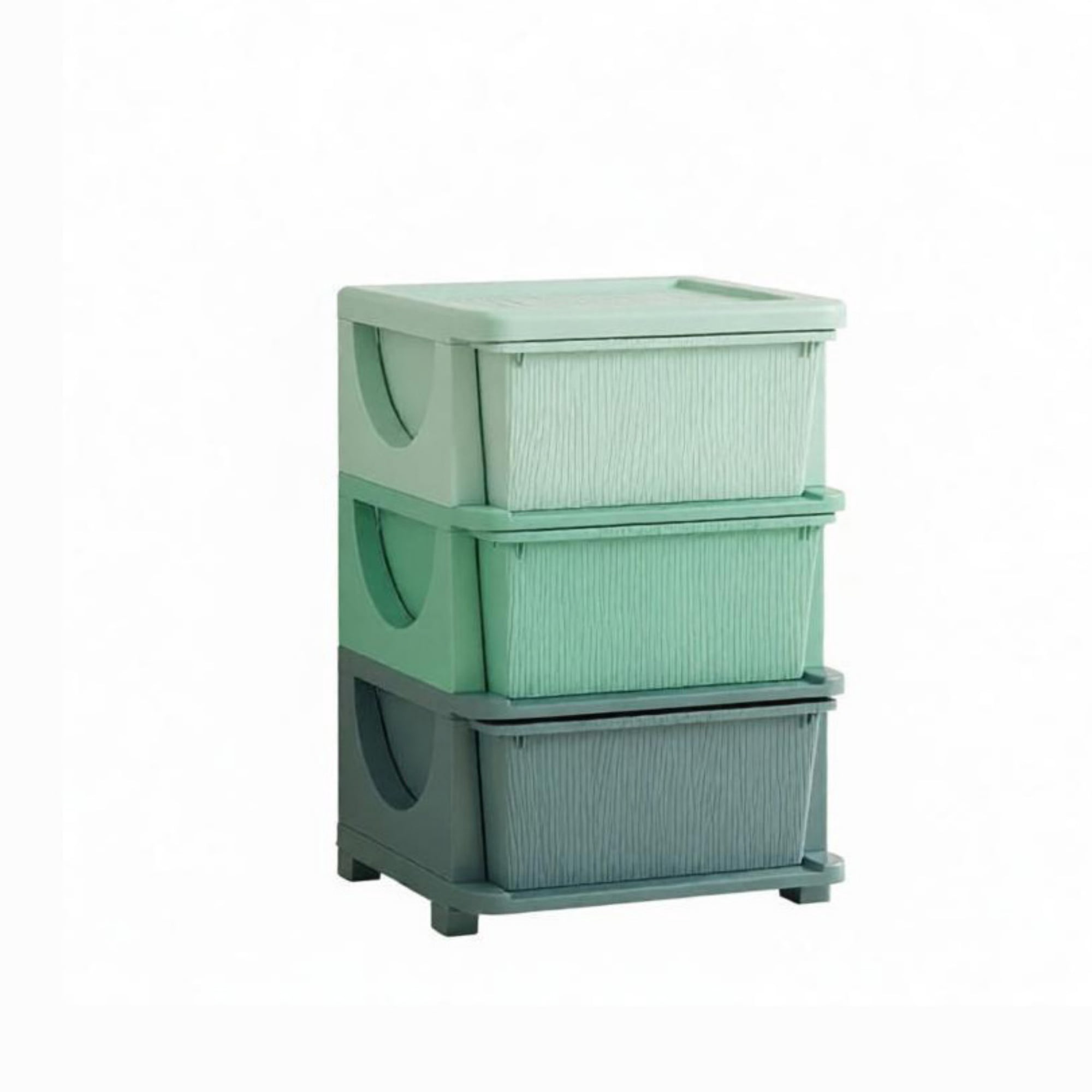 3-Drawer Toy Storage Cubby with 16L Capacity for Kids Bedroom