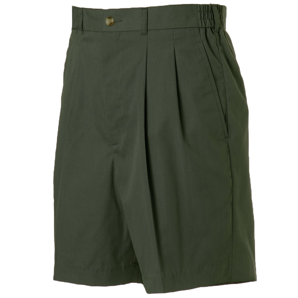 Monterey Club Men's Pleated Expandable Waist Classic Golf Shorts 8622