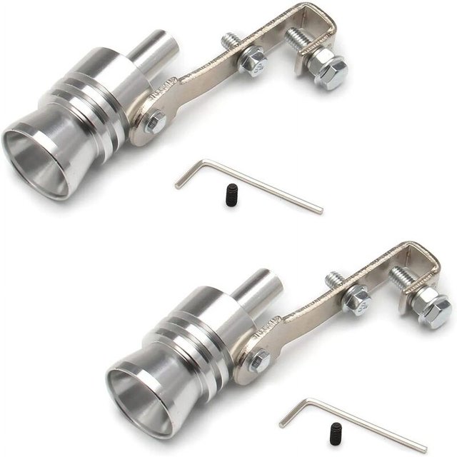 2 piezas Turbo Simulator-S, silbato de escape, silenciador universal para automóvil, silbato de escape turbo universal, para tubo de escape de automóvil